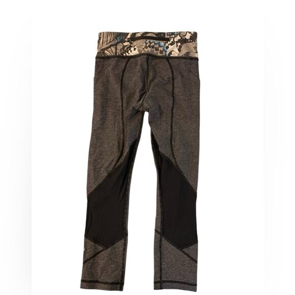 Lululemon Athletica Pace Rival Crop Wee Stripe So Fly Butterfly Legging Size 4 - Picture 2 of 6